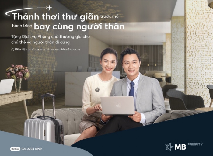 Ngân hàng MB dành tặng đặc quyền cho cả chủ thẻ và người thân