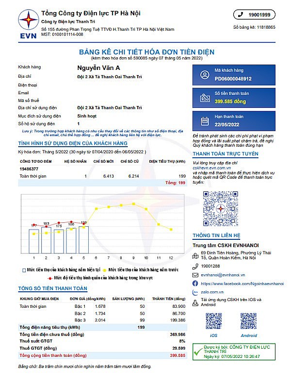 Tập đoàn Điện lực Việt Nam chính thức triển khai hóa đơn điện tử