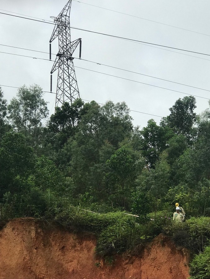 6 vị trí đường dây 220kV có nguy cơ sạt lở đã được khắc phục