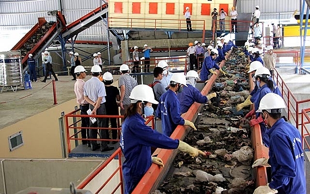Dây chuyền xử lý rác sinh hoạt của Riam: Xanh, sạch môi trường