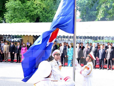 Bộ Ngoại giao tổ chức trọng thể Lễ Thượng cờ ASEAN tại Hà Nội