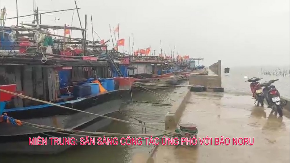 Miền Trung: Sẵn sàng công tác ứng phó với bão Noru