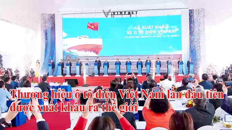 Thương hiệu ô tô điện Việt Nam lần đầu tiên được xuất khẩu ra thế giới