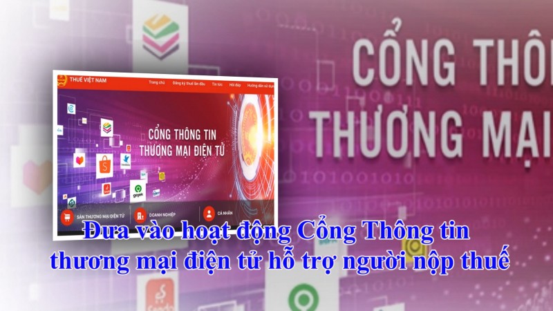 Đưa vào hoạt động Cổng Thông tin thương mại điện tử hỗ trợ người nộp thuế