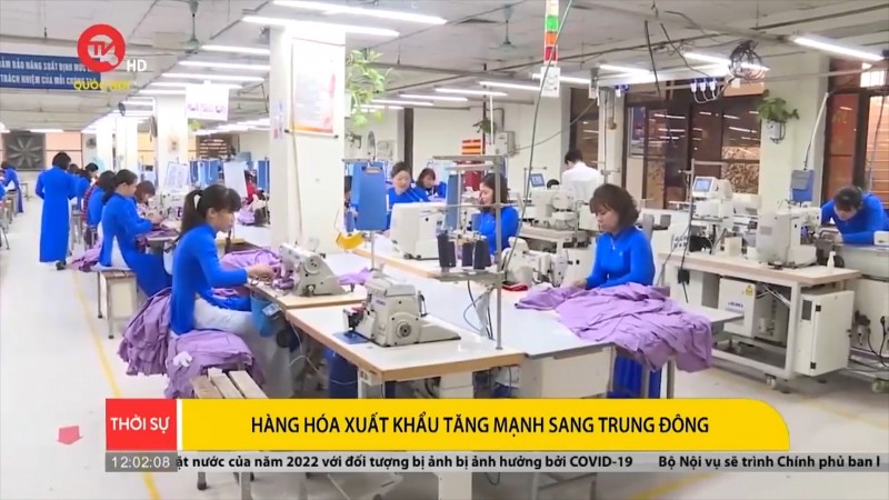 Hàng hóa xuất khẩu tăng mạnh sang Trung Đông