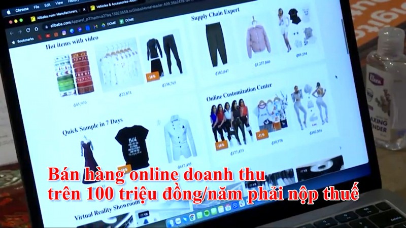 Bán hàng online doanh thu trên 100 triệu đồng/năm phải nộp thuế