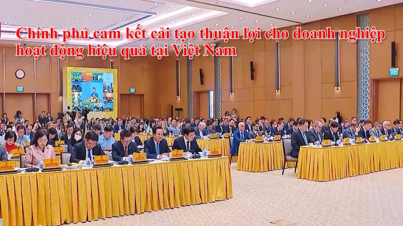 Chính phủ cam kết cải tạo thuận lợi cho doanh nghiệp hoạt động hiệu quả tại Việt Nam