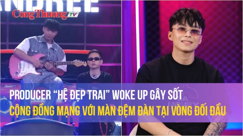 Producer “hệ đẹp trai” WOKE UP gây sốt cộng đồng mạng khi đệm đàn tại tập 7 Rap Việt mùa 3