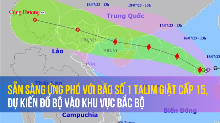 Sẵn sàng ứng phó với bão số 1 Talim giật cấp 15, dự kiến đổ bộ vào khu vực Bắc Bộ