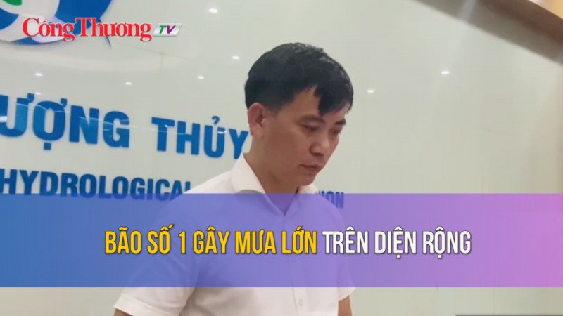 Bão số 1 gây mưa lớn trên diện rộng