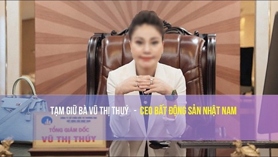 Tạm giữ bà Vũ Thị Thuý - CEO Bất động sản Nhật Nam