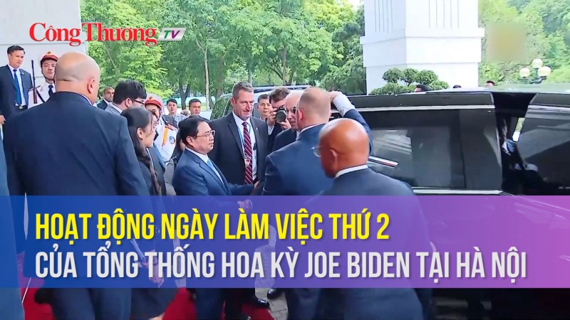 Hoạt động ngày làm việc thứ 2 của Tổng thống Hoa Kỳ Joe Biden tại Hà Nội