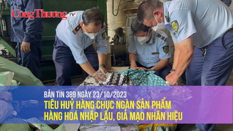 Tiêu huỷ hàng chục ngàn sản phẩm hàng hoá nhập lậu, giả mạo nhãn hiệu