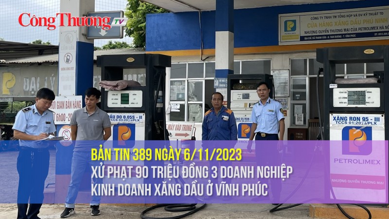 Xử phạt 90 triệu đồng 3 doanh nghiệp kinh doanh xăng dầu ở Vĩnh Phúc