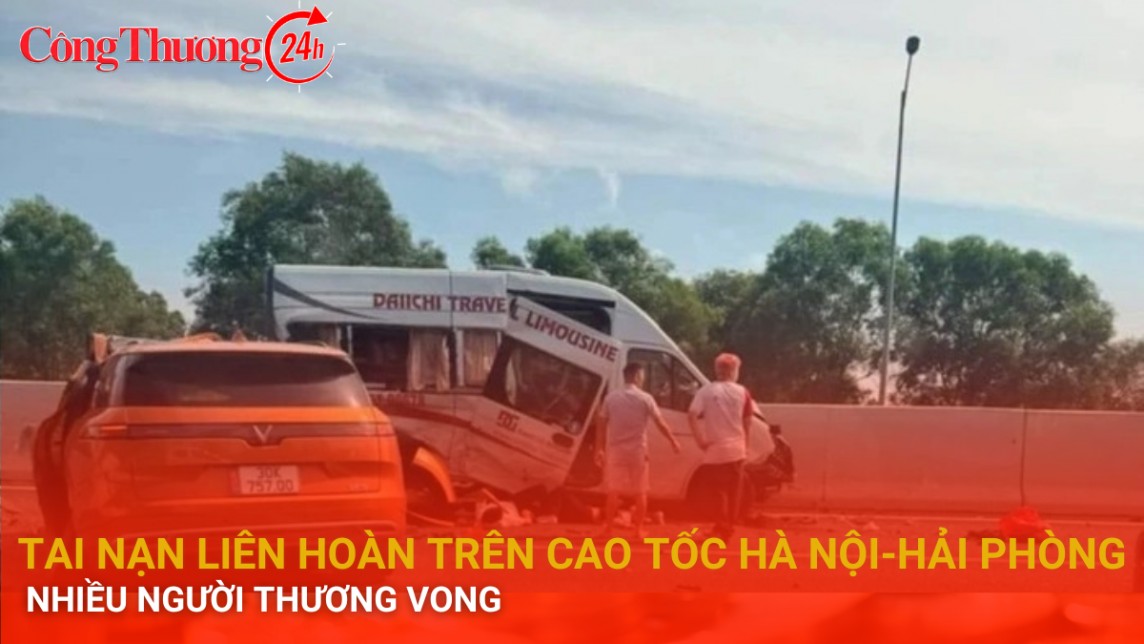 tai nan lien hoan tren cao toc ha noi hai phong nhieu nguoi thuong vong
