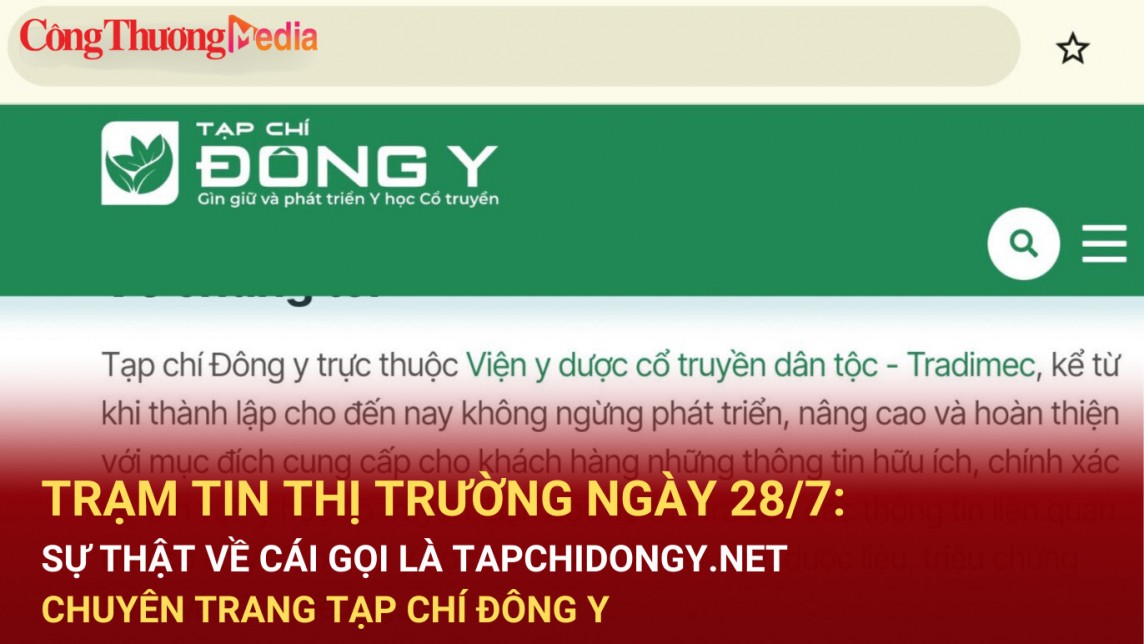 tram tin thi truong ngay 287 su that ve cai goi la tapchidongynet chuyen trang tap chi dong y
