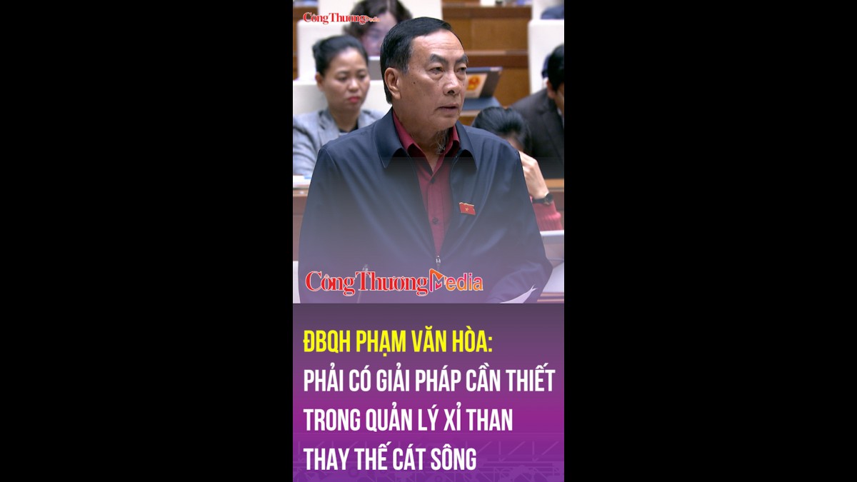 dai bieu quoc hoi pham van hoa phai co giai phap can thiet trong quan ly xi than thay the cat song