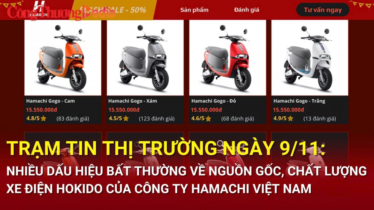 tram tin thi truong ngay 911 nhieu dau hieu bat thuong ve nguon goc chat luong xe dien hokido