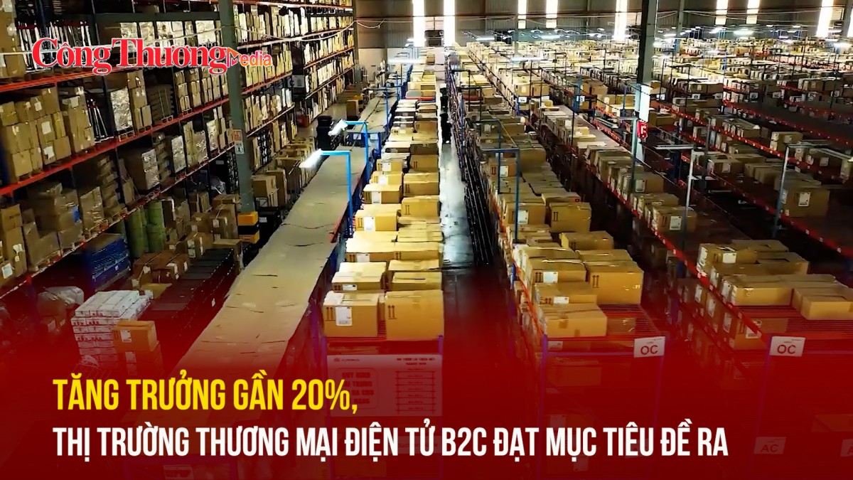 Tăng trưởng gần 20%, thị trường thương mại điện tử B2C đạt mục tiêu đề ra