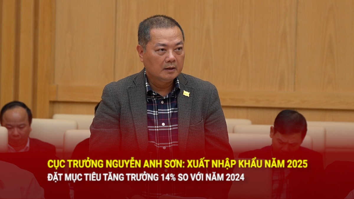 Cục trưởng Nguyễn Anh Sơn: Xuất nhập khẩu 2025 đặt mục tiêu tăng trưởng 14% so với năm 2024