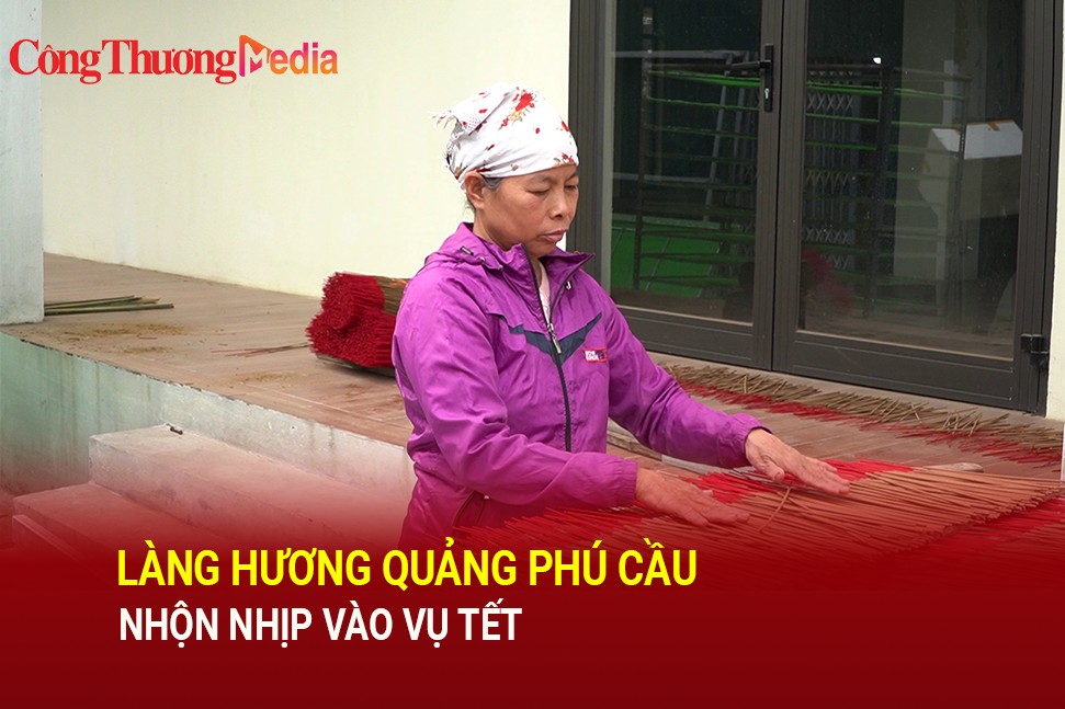 Làng hương Quảng Phú Cầu nhộn nhịp vào vụ Tết