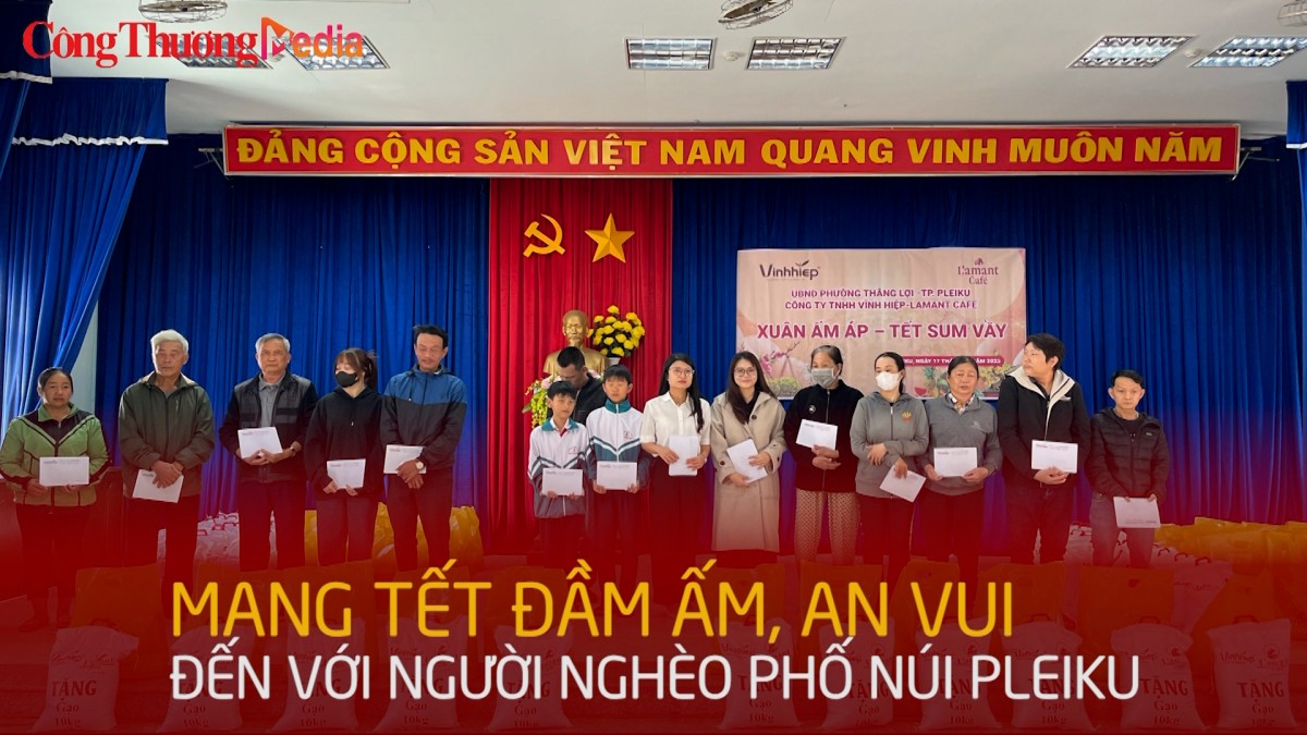 Mang Tết đầm ấm, an vui đến với người nghèo phố núi Pleiku