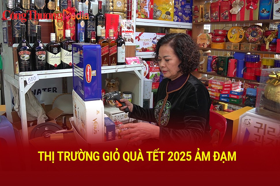 Thị trường giỏ quà Tết 2025 ảm đạm