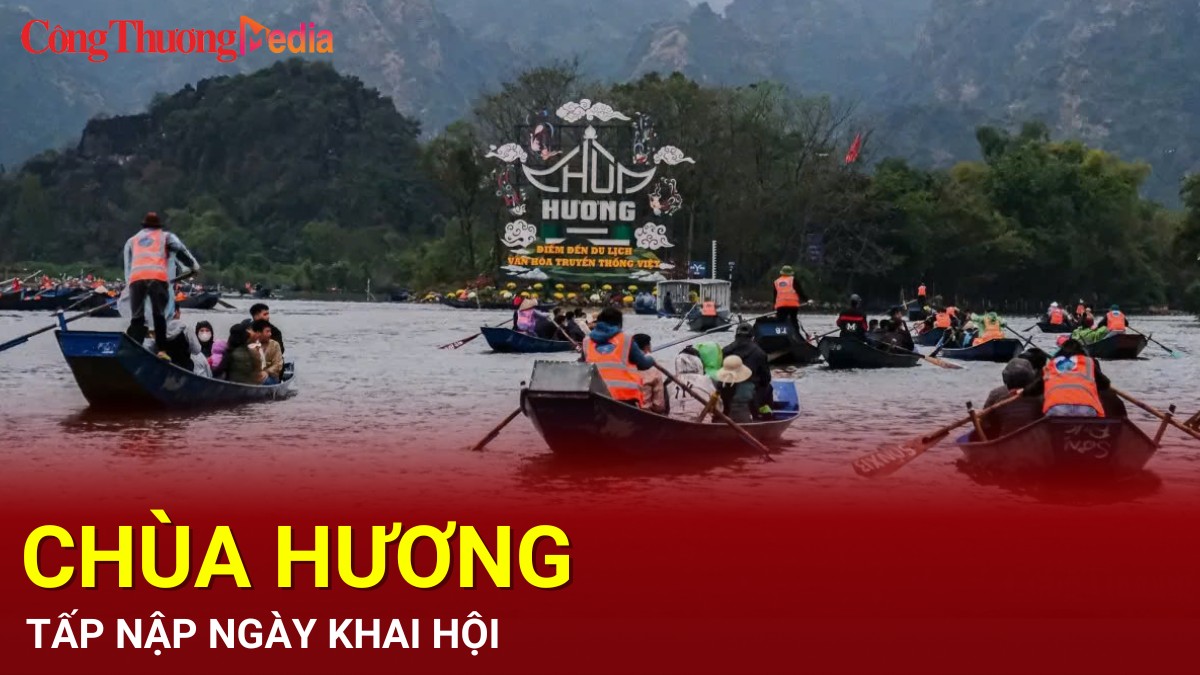Chùa Hương tấp nập ngày khai hội