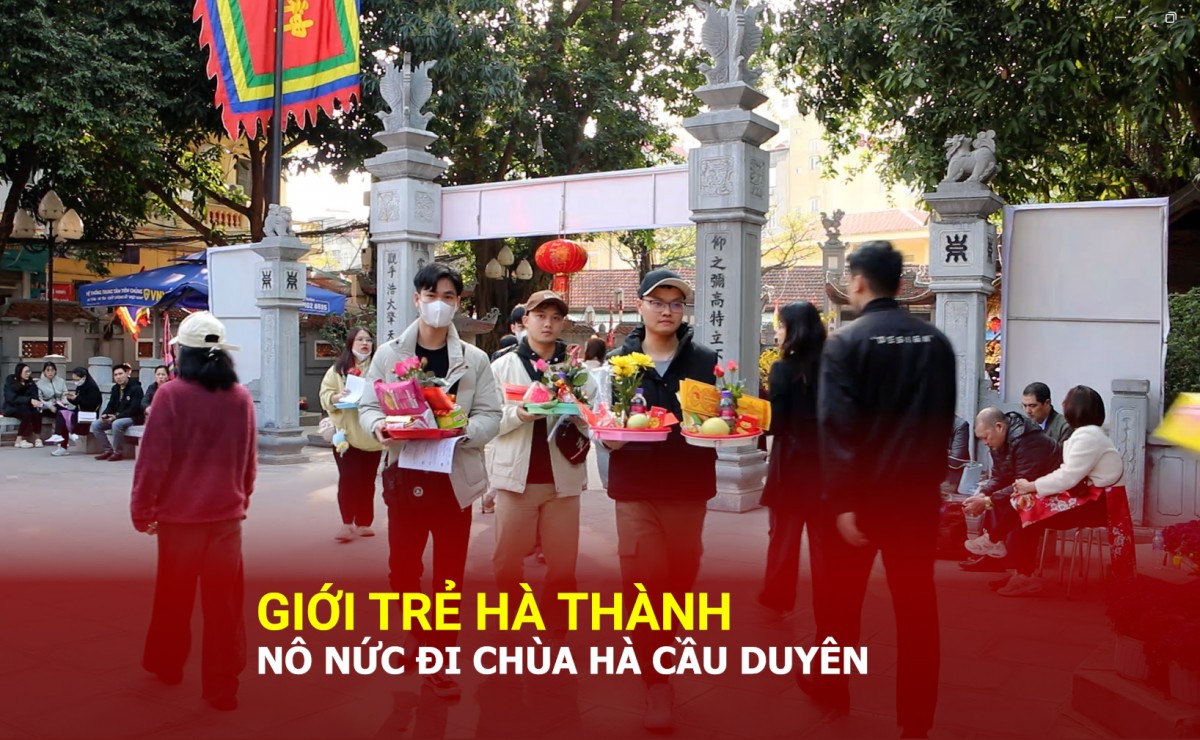 Giới trẻ Hà thành nô nức đi chùa Hà cầu duyên