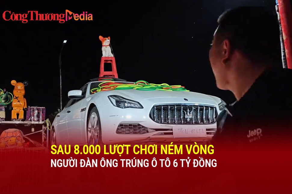 Sau 8.000 lượt chơi ném vòng, người đàn ông trúng ô tô 6 tỷ đồng