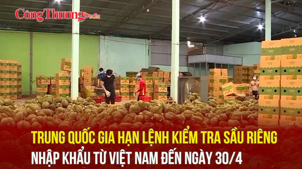 Trung Quốc gia hạn lệnh kiểm tra sầu riêng nhập khẩu từ Việt Nam đến ngày 30/4