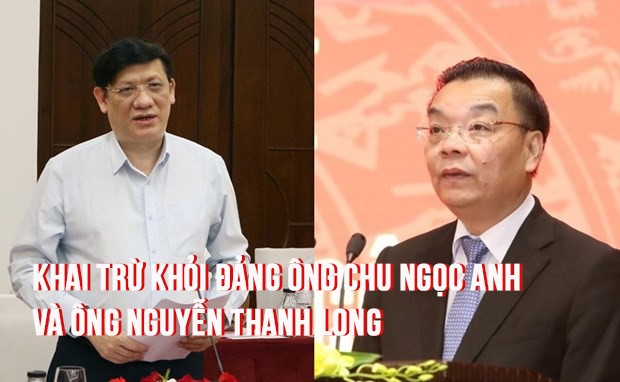 Khai trừ khỏi Đảng ông Chu Ngọc Anh và ông Nguyễn Thanh Long